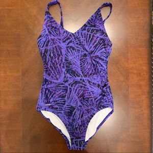 Cute purple and black Speedo Swimsuit